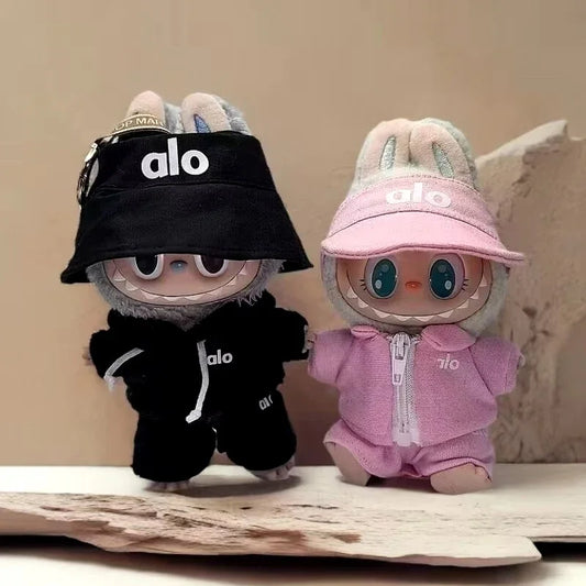 Hot Corduroy for Labubu Doll LA Clothing Set Hat 17Cm Clothes Shoes Doll DIY Accessories Training Sitting Party Games Toys Gifts