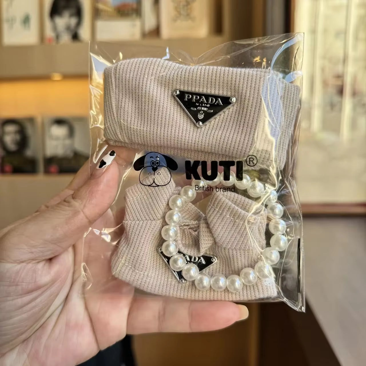 Only Suitable for Labubu Doll Clothes with Hats Pearl Necklaces Knitted Sets Labubu Doll Clothes Doll Accessories Doll Gifts