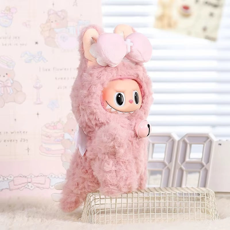 15 17Cm for Labubu Doll Dinosaur Wing Shark Cosplay Outfit Clothestotoro Plush Hood Ropa Clothing Cosplay Dollhouse Accessories