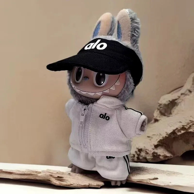 Hot Corduroy for Labubu Doll LA Clothing Set Hat 17Cm Clothes Shoes Doll DIY Accessories Training Sitting Party Games Toys Gifts
