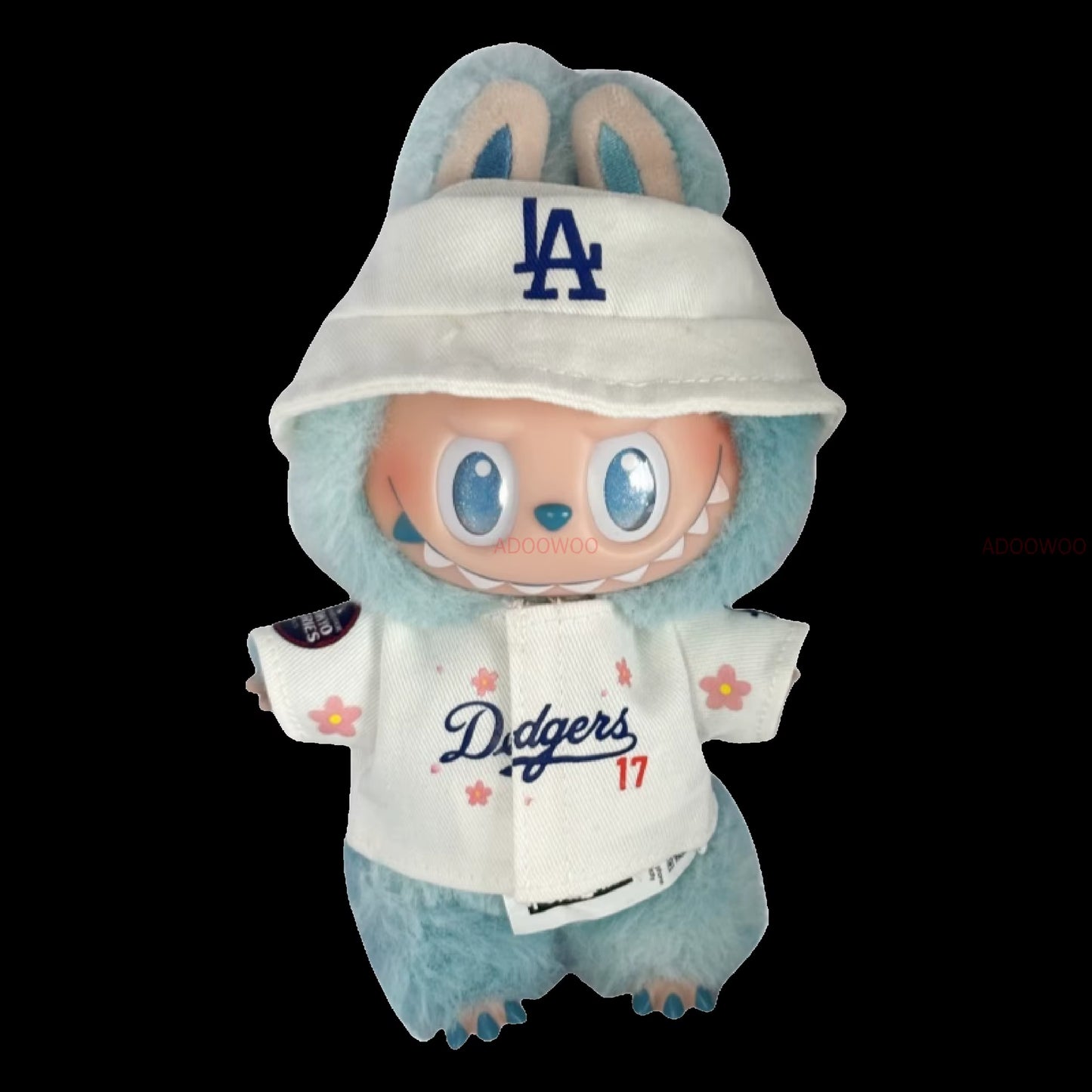 New Sakura Set for 17Cm Labubu Doll Clothing Toy Hat Shoes Pants Set Trendy LA Baseball Suit DIY Accessories Sitting Party Gifts