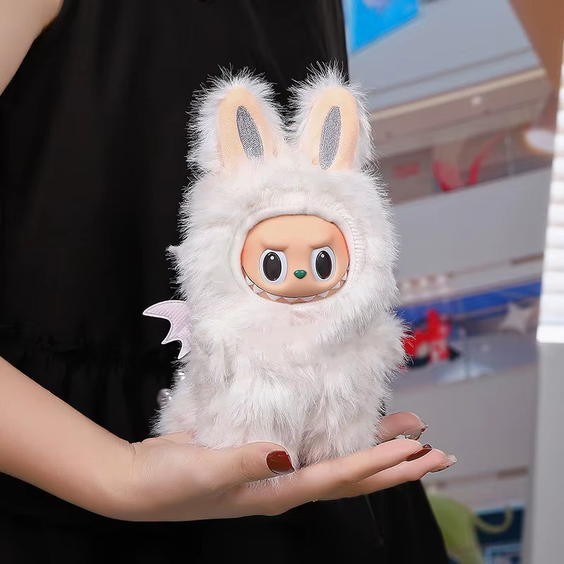 15 17Cm for Labubu Doll Dinosaur Wing Shark Cosplay Outfit Clothestotoro Plush Hood Ropa Clothing Cosplay Dollhouse Accessories