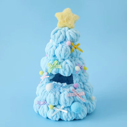 Handmade Crochet Christmas Tree Clothing for 1.0/3.0 Labubu Outfit Doll DIY Accessories Christmas Halloween Kids Gift