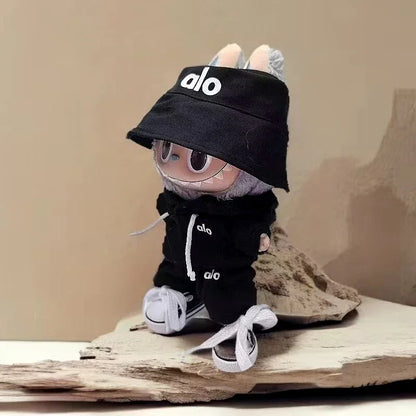 Hot Corduroy for Labubu Doll LA Clothing Set Hat 17Cm Clothes Shoes Doll DIY Accessories Training Sitting Party Games Toys Gifts