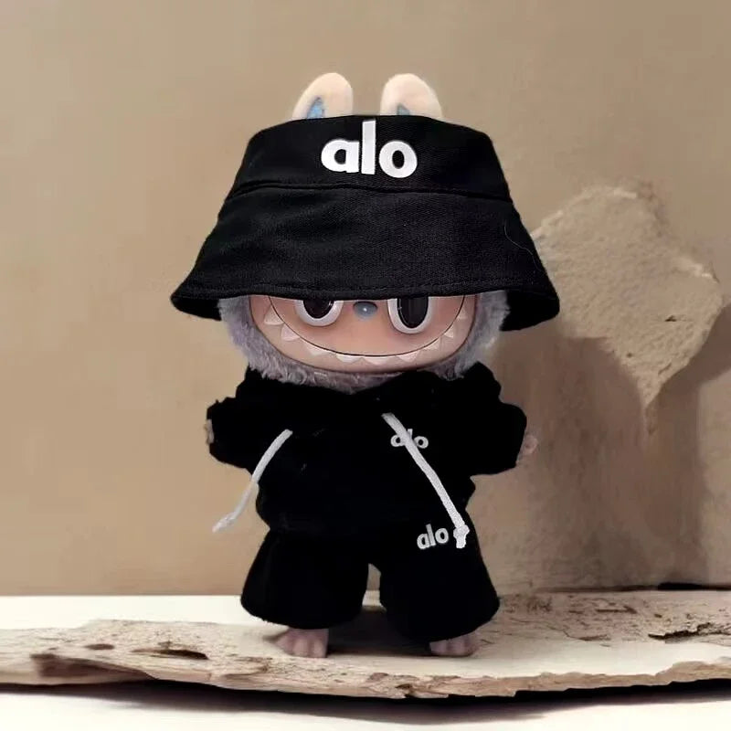 Hot Corduroy for Labubu Doll LA Clothing Set Hat 17Cm Clothes Shoes Doll DIY Accessories Training Sitting Party Games Toys Gifts