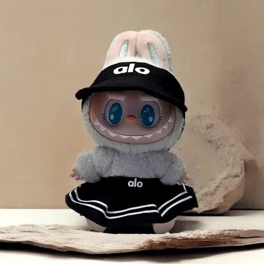 Hot Corduroy for Labubu Doll LA Clothing Set Hat 17Cm Clothes Shoes Doll DIY Accessories Training Sitting Party Games Toys Gifts